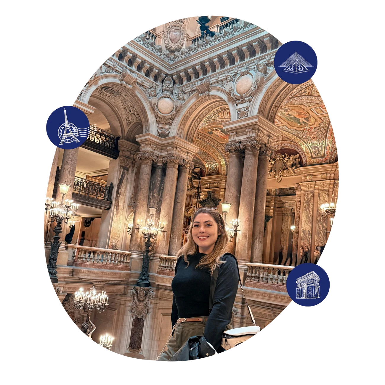 Gabriela na Opéra Garnier, em Paris